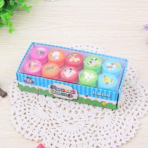 Розвиваючий набір штампів Тварини на фермі від Obetty