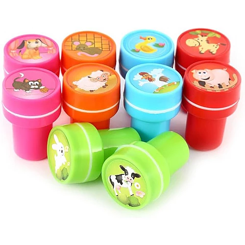 Розвиваючий набір штампів Тварини на фермі від Obetty