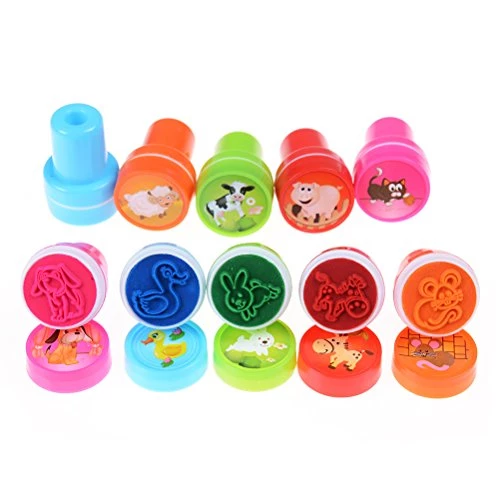 Розвиваючий набір штампів Тварини на фермі від Obetty