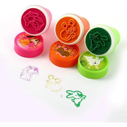 Розвиваючий набір штампів Тварини на фермі від Obetty