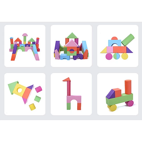 Будівельний набір з м'якими блоками (52 шт) від Obetty