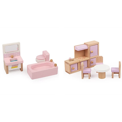 Развивающий набор игрушечной мебели (22 предмета) от Obetty