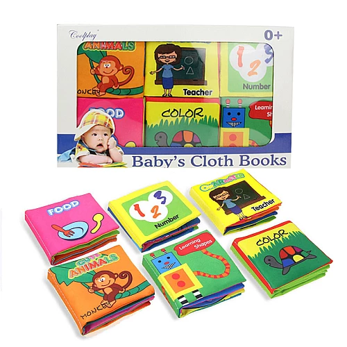 Развивающий набор мягких книжек (6 шт) от Obetty Развивающий набор мягких книжек (6 шт) от Obetty