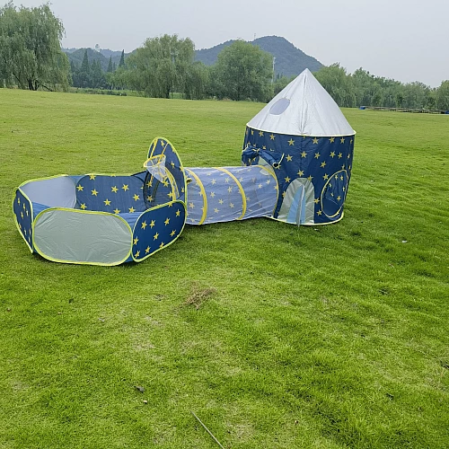 Ігрові намети Космічний корабель з тунелем (3 шт) від Obetty Ігрові намети Космічний корабель з тунелем (3 шт) від Obetty