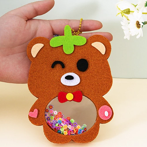 Подвеска из фетра Медведь от Obetty