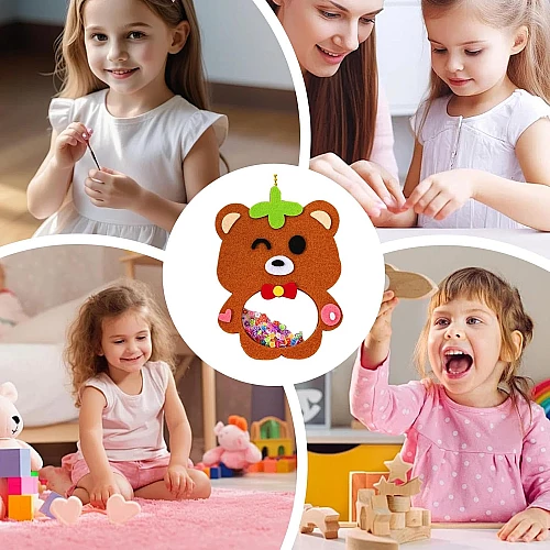 Подвеска из фетра Медведь от Obetty