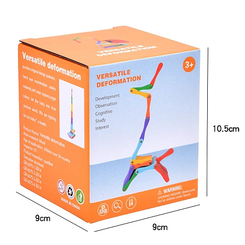 Розвиваючий 3D-пазл Райдужний трансформер від Obetty
