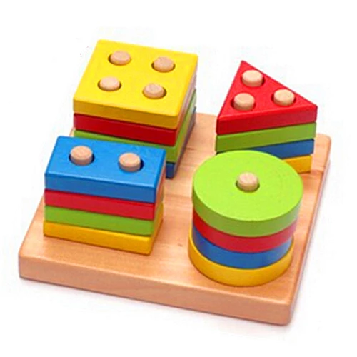 Іграшка сортер Різнокольорові геометричні фігури від Obetty