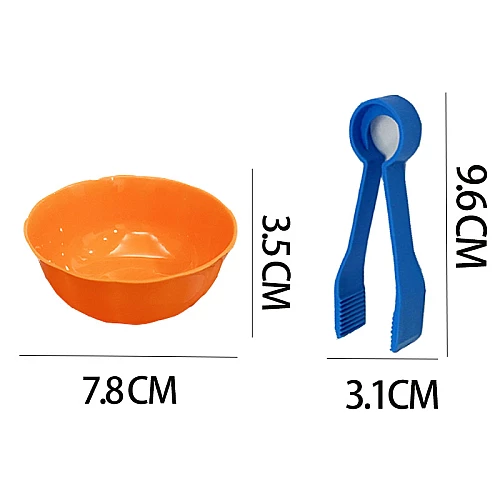 Набір для сортування Різнокольорові тарілки зі щипцями (8 предметів) від Obetty