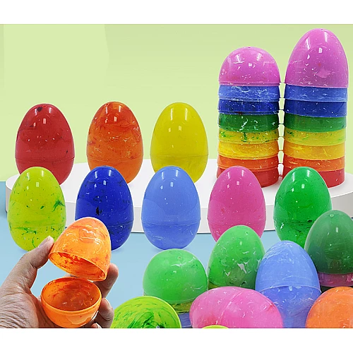 Розвиваючий набір Різнокольорові яйця (10 шт 8 см) від Obetty