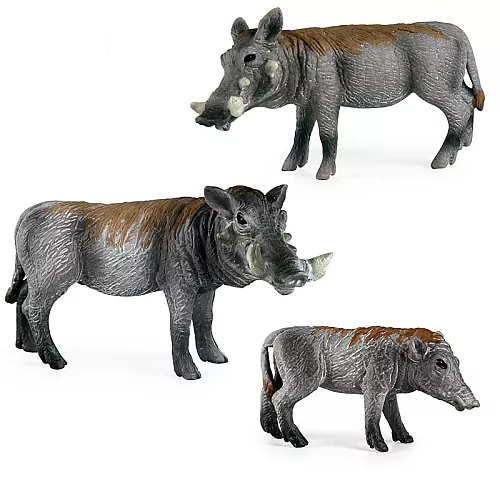 Розвиваючий набір фігурки Сім'я бородавочників (3 шт) від Obetty