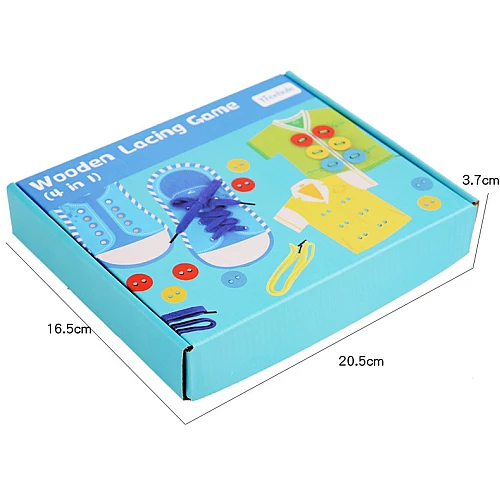 Розвиваюча іграшка-шнурівка 4 в 1 від Obetty