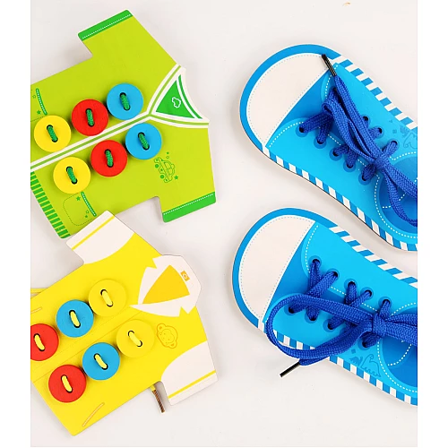 Розвиваюча іграшка-шнурівка 4 в 1 від Obetty