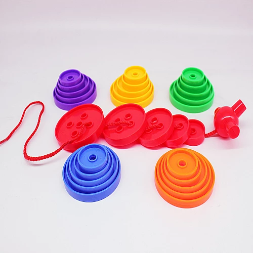 Развивающий набор шнуровка Пуговицы (42 элемента) от Obetty