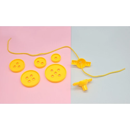 Развивающий набор шнуровка Пуговицы (42 элемента) от Obetty