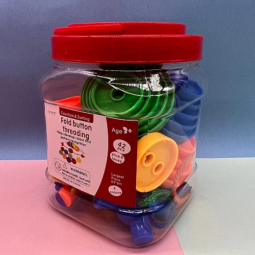 Развивающий набор шнуровка Пуговицы (42 элемента) от Obetty