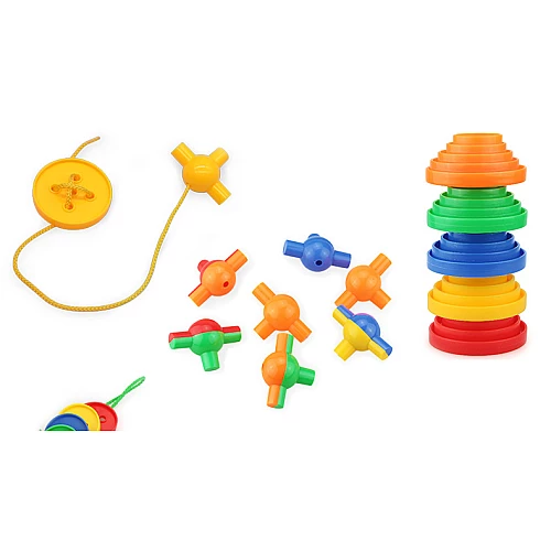 Развивающий набор шнуровка Пуговицы (42 элемента) от Obetty