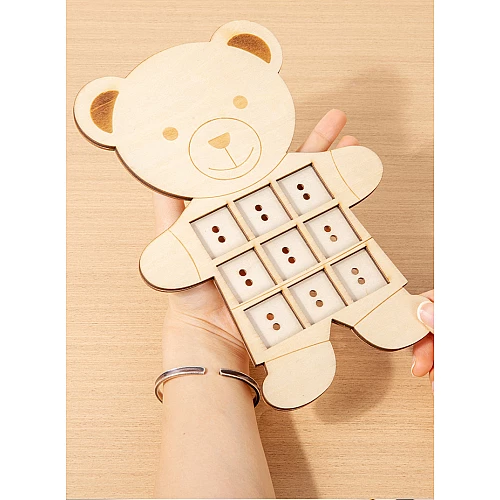 Розвиваюча іграшка шнурівка Ведмедик від Obetty