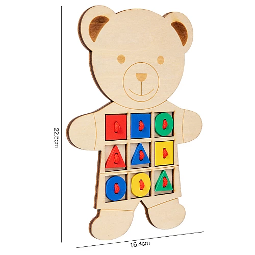 Розвиваюча іграшка шнурівка Ведмедик від Obetty