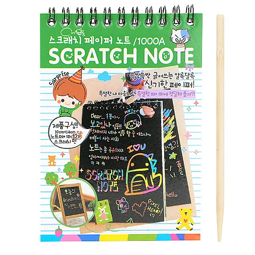 Набор для творчества Скретч-блокнот на пружине от Obetty