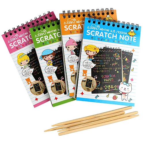 Набор для творчества Скретч-блокнот на пружине от Obetty