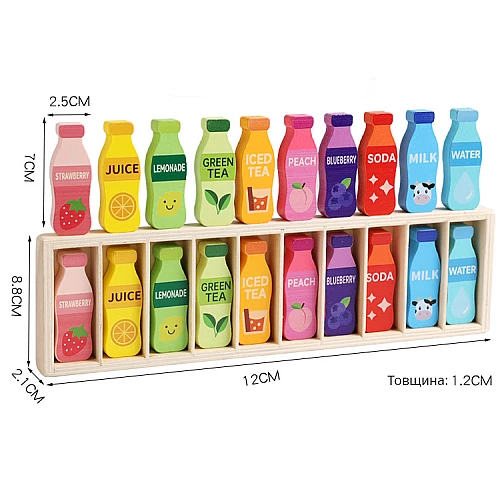 Розвиваюча іграшка сортер Пляшки від Obetty