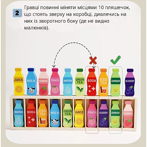 Розвиваюча іграшка сортер Пляшки від Obetty