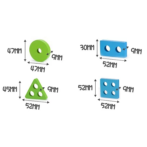 Іграшка-сортер Різнокольорові фігури від Obetty