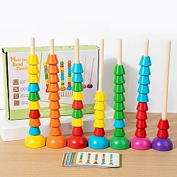Развивающий сортер Разноцветные бусины от Obetty