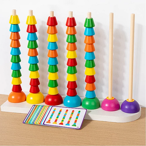 Розвиваючий сортер Різнокольорові намистини від Obetty