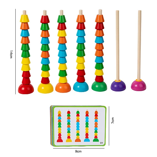 Розвиваючий сортер Різнокольорові намистини від Obetty