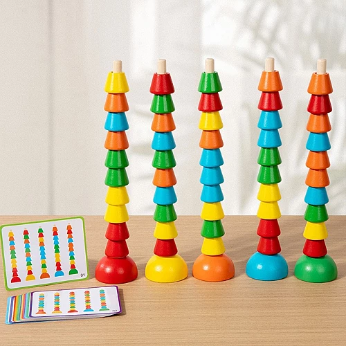 Розвиваючий сортер Різнокольорові намистини від Obetty