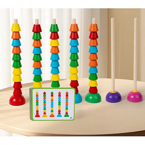 Розвиваючий сортер Різнокольорові намистини від Obetty