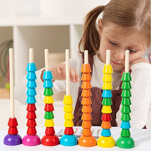 Розвиваючий сортер Різнокольорові намистини від Obetty