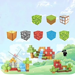 Магнітний конструктор Майнкрафт Minecraft Сутінковий ліс (100 деталей) від Obetty