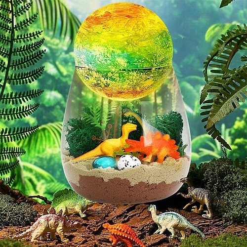 Набір для творчості Терраріум з підсвічуванням. Динозаври від Obetty