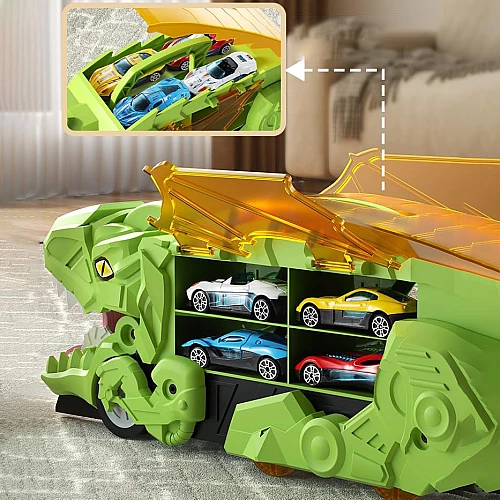 Трек с машинками Динозавр (6 машинок) от Obetty