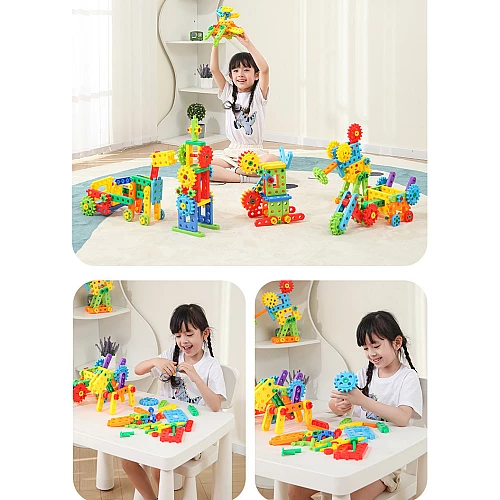 Розвиваючий STEM набір Веселе будівництво (92 деталі) від Obetty