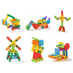Розвиваючий STEM набір Веселе будівництво (92 деталі) від Obetty