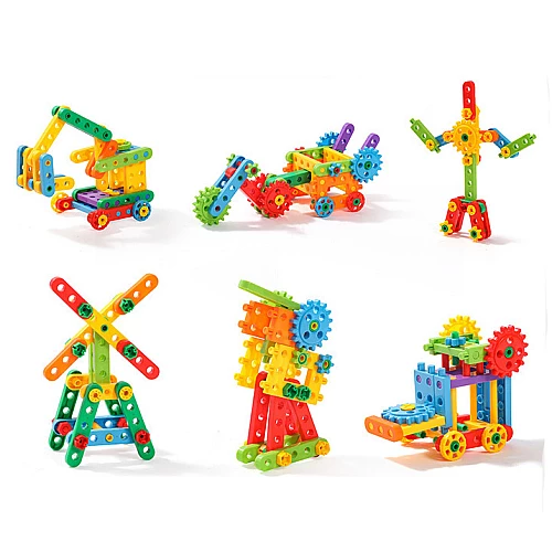 Розвиваючий STEM набір Веселе будівництво (92 деталі) від Obetty