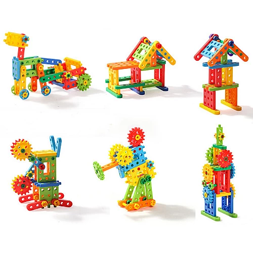 Розвиваючий STEM набір Веселе будівництво (92 деталі) від Obetty