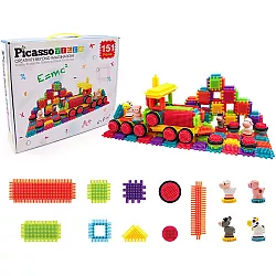 Строительный набор конструктор с щетинками (151 шт) от PicassoTiles