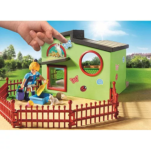 Развивающий набор конструктор Пансион для кошек от Playmobil Развивающий набор конструктор Пансион для кошек от Playmobil