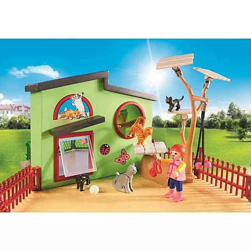 Развивающий набор конструктор Пансион для кошек от Playmobil Развивающий набор конструктор Пансион для кошек от Playmobil