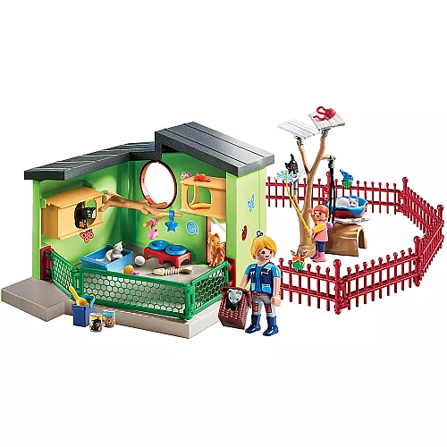 Развивающий набор конструктор Пансион для кошек от Playmobil Развивающий набор конструктор Пансион для кошек от Playmobil