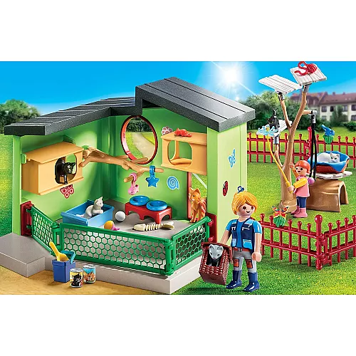 Развивающий набор конструктор Пансион для кошек от Playmobil Развивающий набор конструктор Пансион для кошек от Playmobil