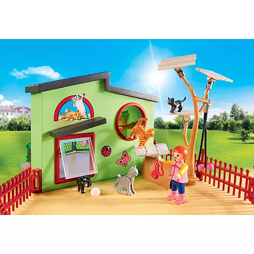 Развивающий набор конструктор Пансион для кошек от Playmobil Развивающий набор конструктор Пансион для кошек от Playmobil