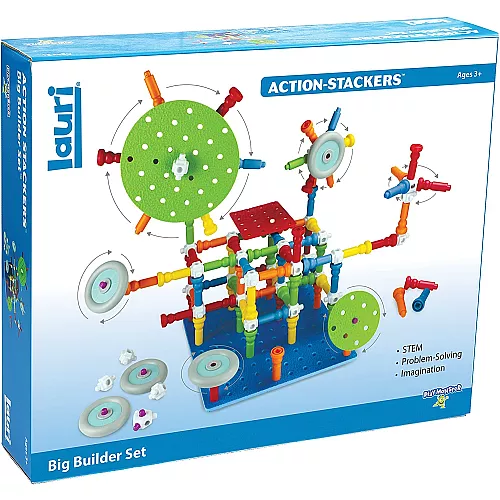 Великий STEM набір для 3D будівництва з кілочками від PlayMonster Великий STEM набір для 3D будівництва з кілочками від PlayMonster