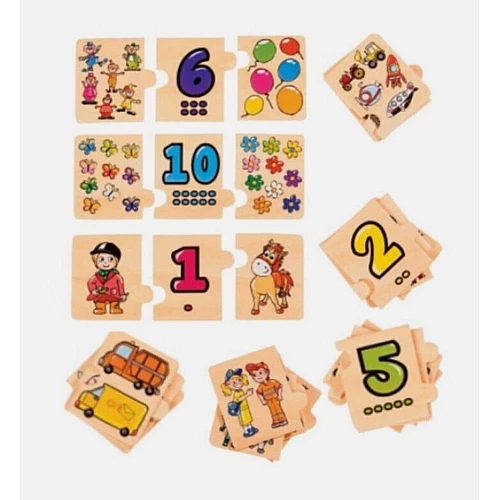 Дерев'яний пазл Цифри (30 деталей) від Playtive