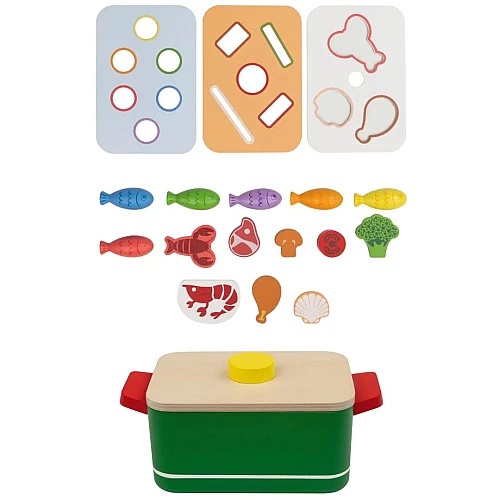 Развивающий набор сортер Кастрюля (18 предметов) от Playtive